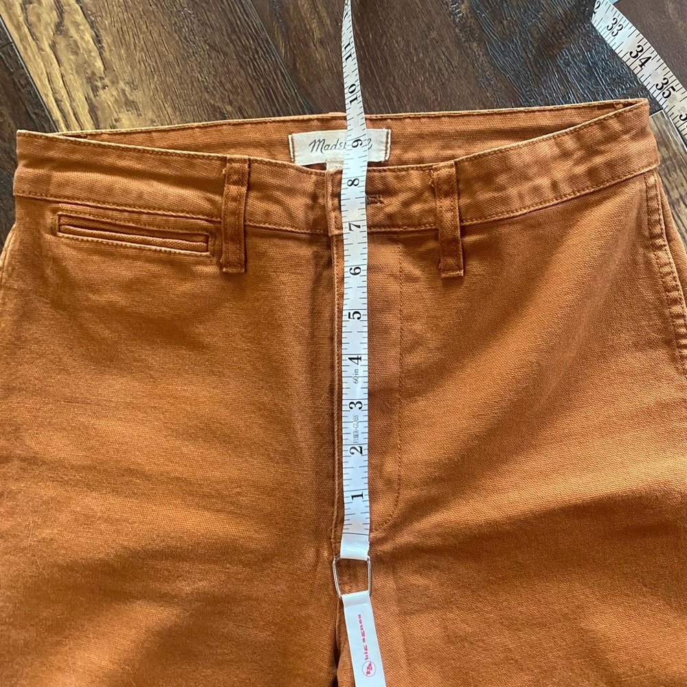 Madewell Burnt Orange High-Rise Jeans - Picture 5 of 9